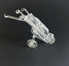 Charming Miniature Glass Ornament - Golf Clubs and Bag