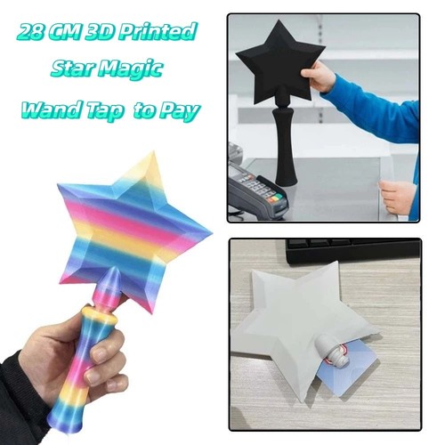 Printed wand tap pay - 3d,