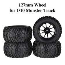 4Pcs 127mm Wheel Rim and Tyres