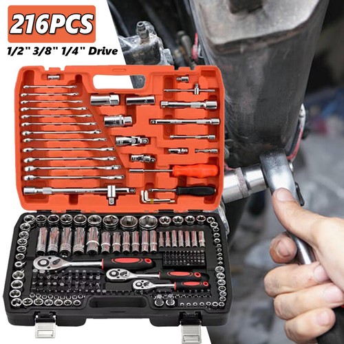 216pcs socket set - set, 1/4