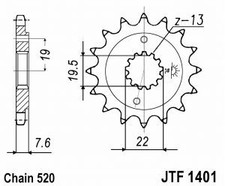 Sprocket pr chain kit Honda XR