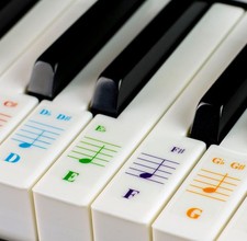 Color Piano Stickers for