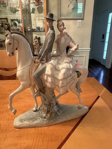 Lladro couple riding a - lladro,