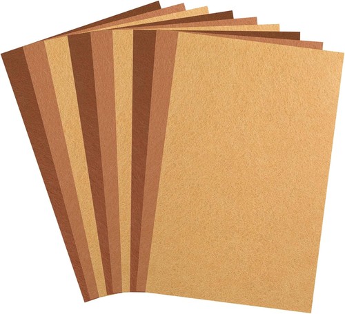 Brown felt sheets for - 8"x,