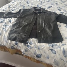 Black  Pu Leather Shirt
