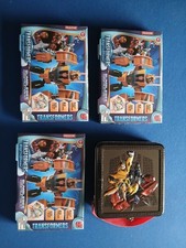 Job Lot Transformer Toys And Lunch Box.x3 Boxed.all In Good Condition.see Photos
