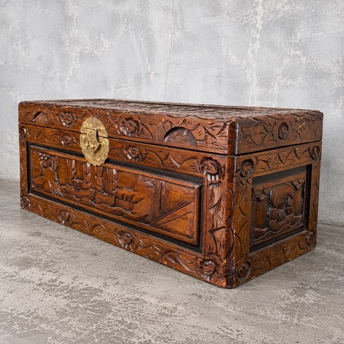 Antique chinese camphor - antique, wood
