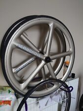 Aerospoke 700c 5 Spoke Wheelset + Tyres Fixed Track Gold Pair 