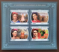 Chad 2017 /  The 110th Anniversary of the Death of Frida Kahlo, 1907-195 / 4v ms
