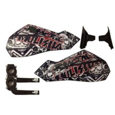 Metal Mulisha Handguards Polisport to fit Quadzilla quad R100 RAM Pro shark
