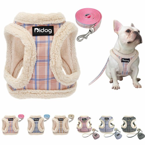 Warm fleece dog harness - warm,