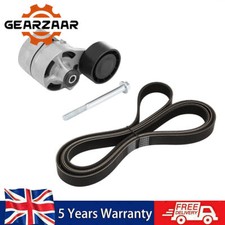 FOR FORD TRANSIT MK7 FAN DRIVE BELT &TENSIONER 2.4 RWD (2006-On) WITHOUT AIR CON