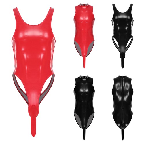 Mens glossy bodysuit - mens,