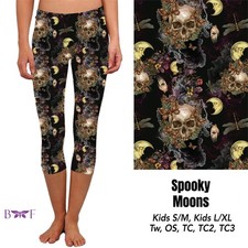 Spooky Moons Skulls Horror
