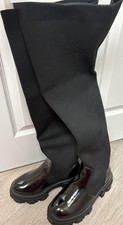 Black Thigh-High Sock Style