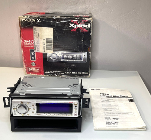 Sony cdx f7710 player - sony, cd