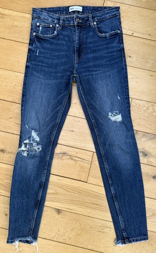 Zara denim blue distressed - zara,