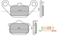 SINTERED PADS REAR RMS