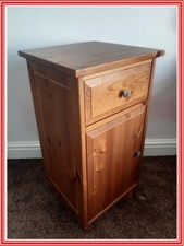 Beautiful Solid Pine Bedside Cabinets x2
