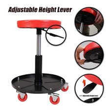 Mechanic Round Creeper Mobile Work Chair Trolley Seat Car Garage Work Stool