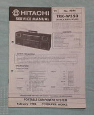 Hitachi  TRK-W550 Portable