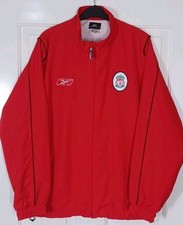 Liverpool FC Men's Red Reebok 2003/04 Full Zip Carlsberg Track Jacket Size M