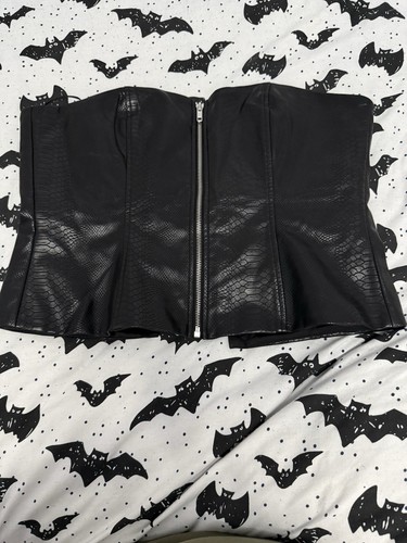 Zip front corset - corset, top