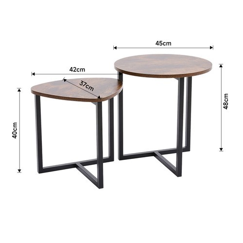 Coffee table nesting - coffee, wood