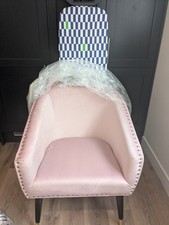 Rose pink velvet tub - pink,