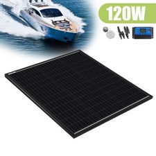 Black 120W 12V Solar Panel 120
