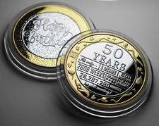 50th Birthday Dual Metal