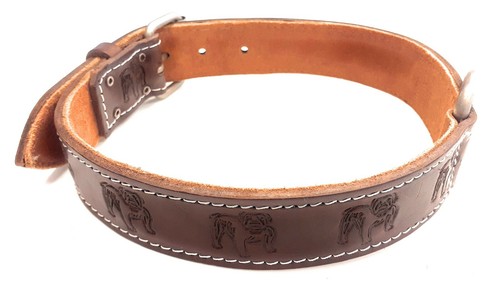 Inch wide brown leather - inch,
