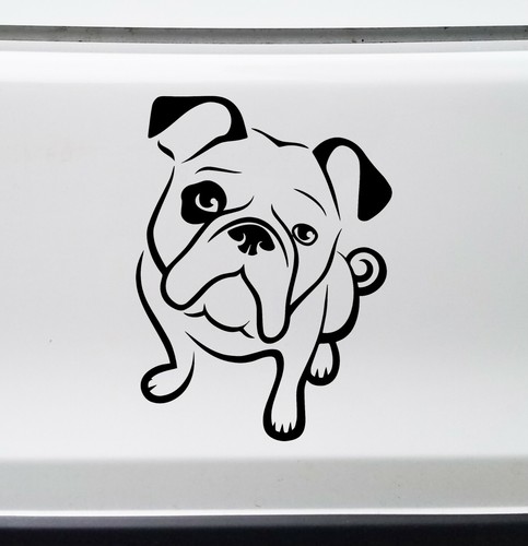 Bulldog vinyl sticker - vinyl,