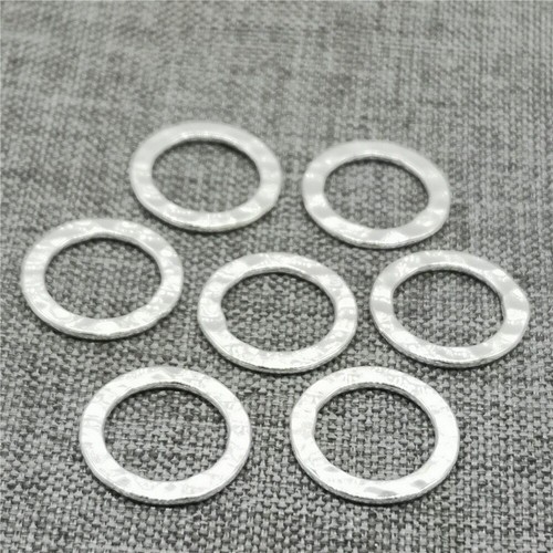 Sterling silver hammered - 5,