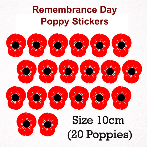 Remembrance day poppy - remembrance, stickers