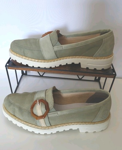 Rieker olive green - olive, leather