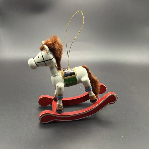 Vintage wooden rocking - rocking, horse
