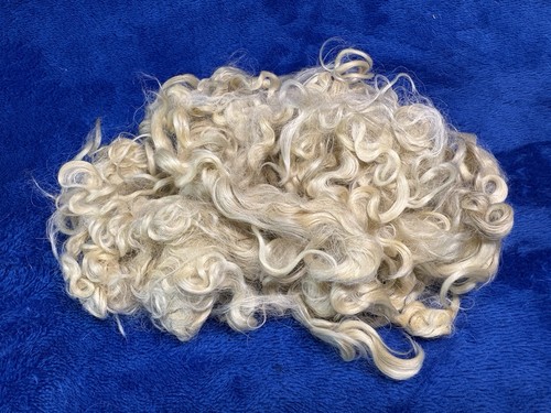 Vtg raw loose blonde angora - raw,