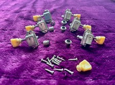 Aged "Fake 58" Kluson Tuners with Shrunken Buttons Tips (fits Gibson Les Paul)