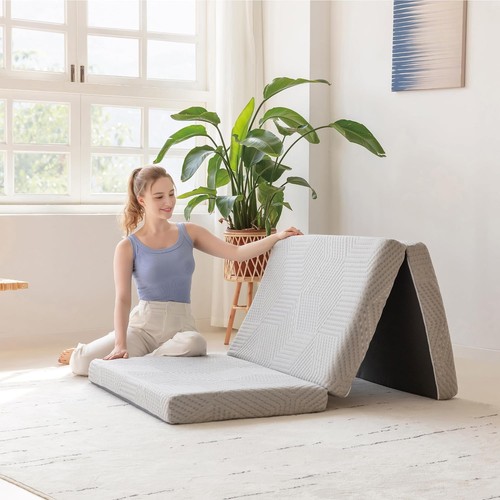Tri fold memory foam mattress - tri-fold,