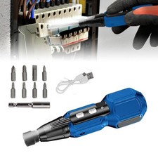 Mini Power Tool + Bits LED Light Rechargeable Cordless Electric Screwdriver Kits
