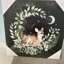 Fawn Light Up Canvas Plaque
