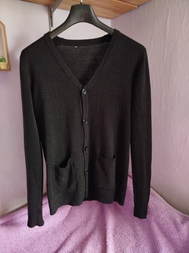 Cardigan jacket black button - jacket,