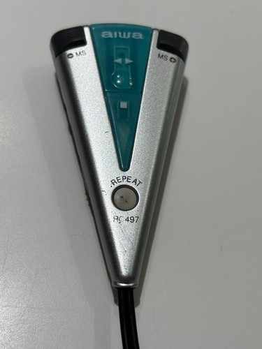 Retro aiwa rc497 silver wired - rc497,