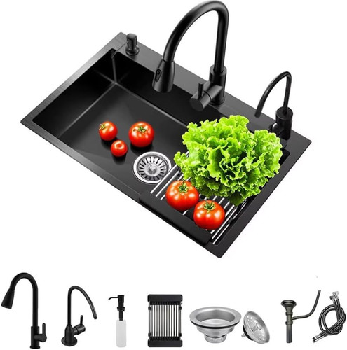 Black stainless steel drop - stainless,