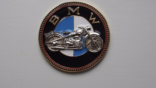 Vintage bmw motorcycle badge - vintage,