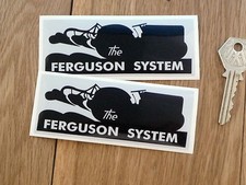 THE FERGUSON SYSTEM Tractor Stickers 110mmPair Agricultural Farm Farming Classic