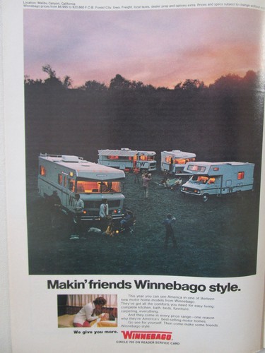 1973 pub winnebago camping - pub,