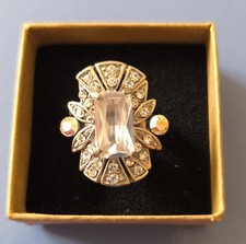 Ring: Art Deco Style. Clear &
