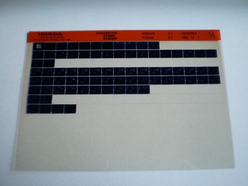 Microfiche spare parts catalog - spare,